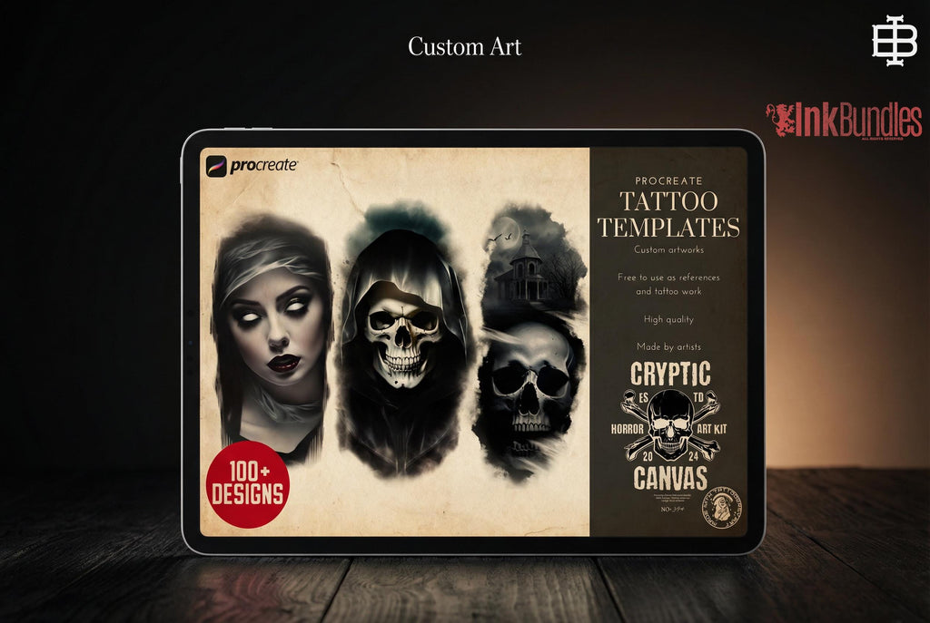 Cryptic Canvas ~ 100+ unique Horror references for Procreate