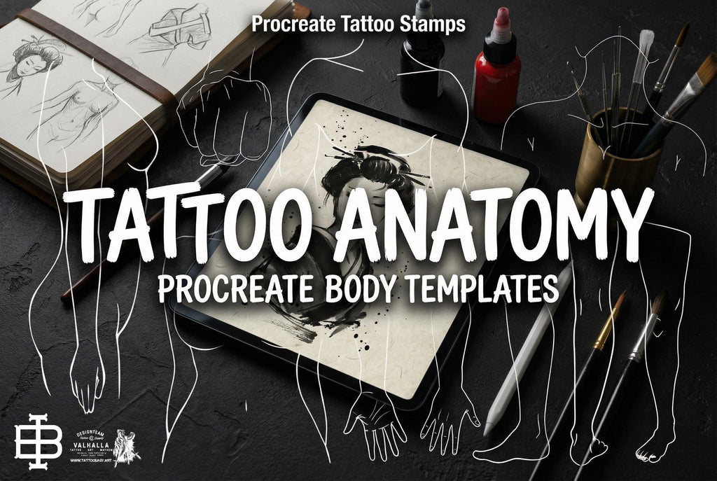 Body templates / tattoo placement for Procreate