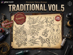 Traditional Tattoo Procreate Stamp brushes, Vol. 5, 100 Designs (Digital Download) studio stencils