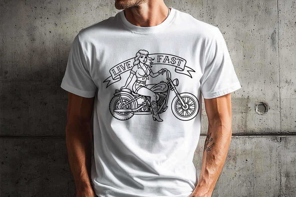 Traditional Pinup Design kit - Procreate | 150+ Classic old-scool , stencils ( digital download ) Tattoo Flash Art