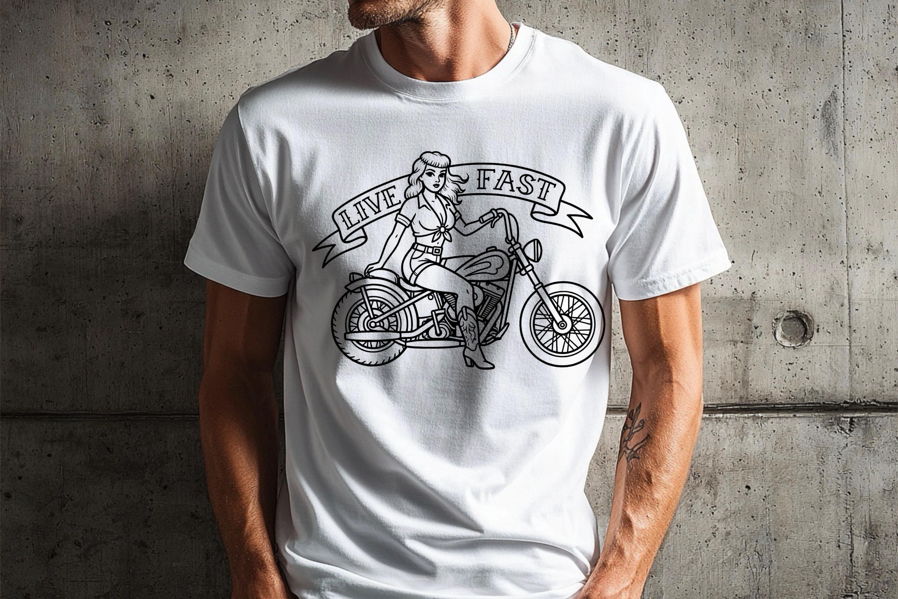 Traditional Pinup Design kit - Procreate | 150+ Classic old-scool , stencils ( digital download ) Tattoo Flash Art