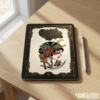 Traditional Ladies Tattoo Flash PDF eBook | Neo-Traditional Girl Stencils | Old School References & Coloring Pages