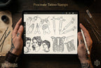 Procreate Tattoo Stamps Brush Set: 3000+ Artist Essentials - PNG & Brushes