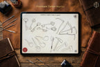 Procreate Tattoo Stamps Brush Set: 3000+ Artist Essentials - PNG & Brushes