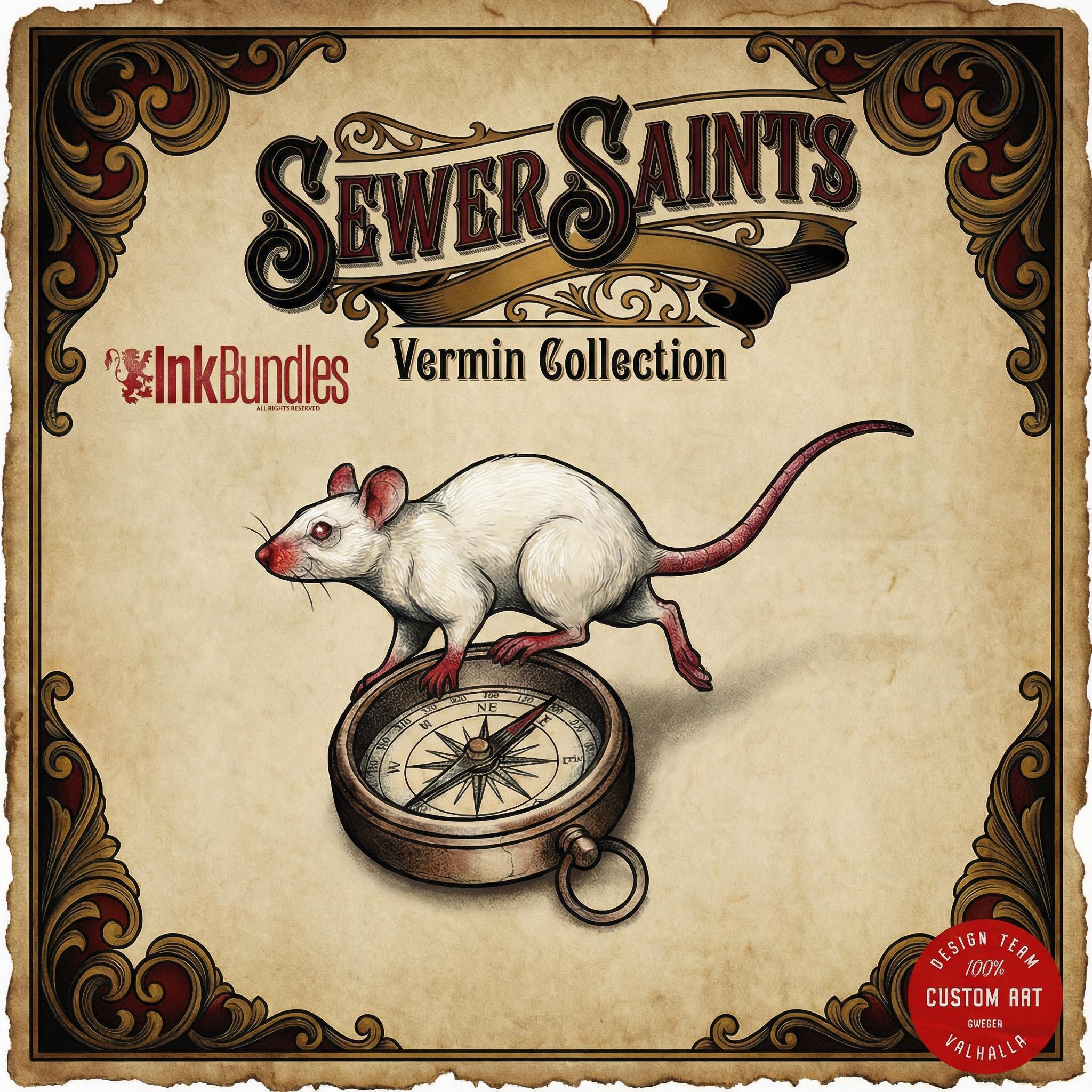 Traditional Rats - custom art | Tattoo Stencils | Flash designs