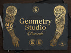 Ornamental Geometry XL, construction kit 250+ brushes and stamps for Procreate