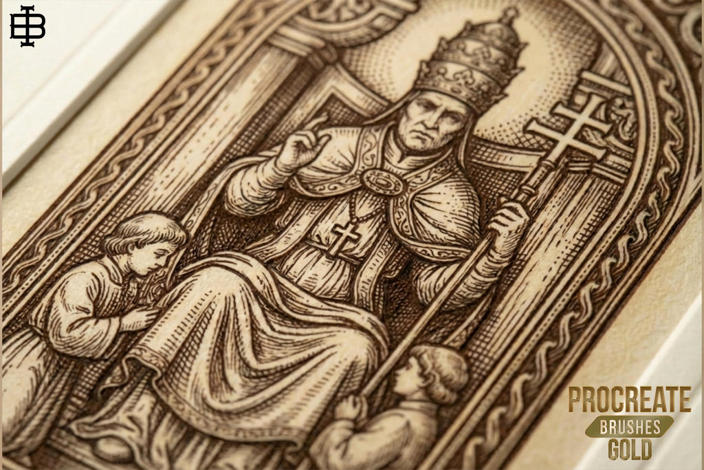Procreate, Medieval Ink ~ 235+ custom made brushes inspired by the dark ages