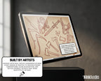 Traditional Tattoo Toolkit for Procreate, Build Your Own Designs, American Traditional Flash Brush Set