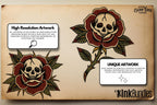 Traditional Tattoo Art vol.3 - custom art, digital download Procreate Stencils