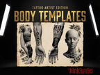 Procreate Tattoo Stamps: 145 Body Part Brushes for Tattoo Design