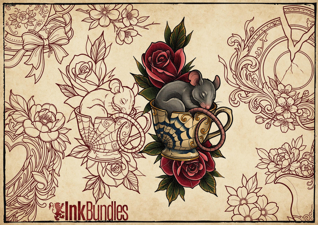 Aristocrats Garden Neo Traditional Tattoo Bundle