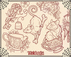 Aristocrats Garden Neo Traditional Tattoo Bundle