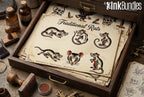 Traditional Rats - custom art | Tattoo Stencils | Flash designs
