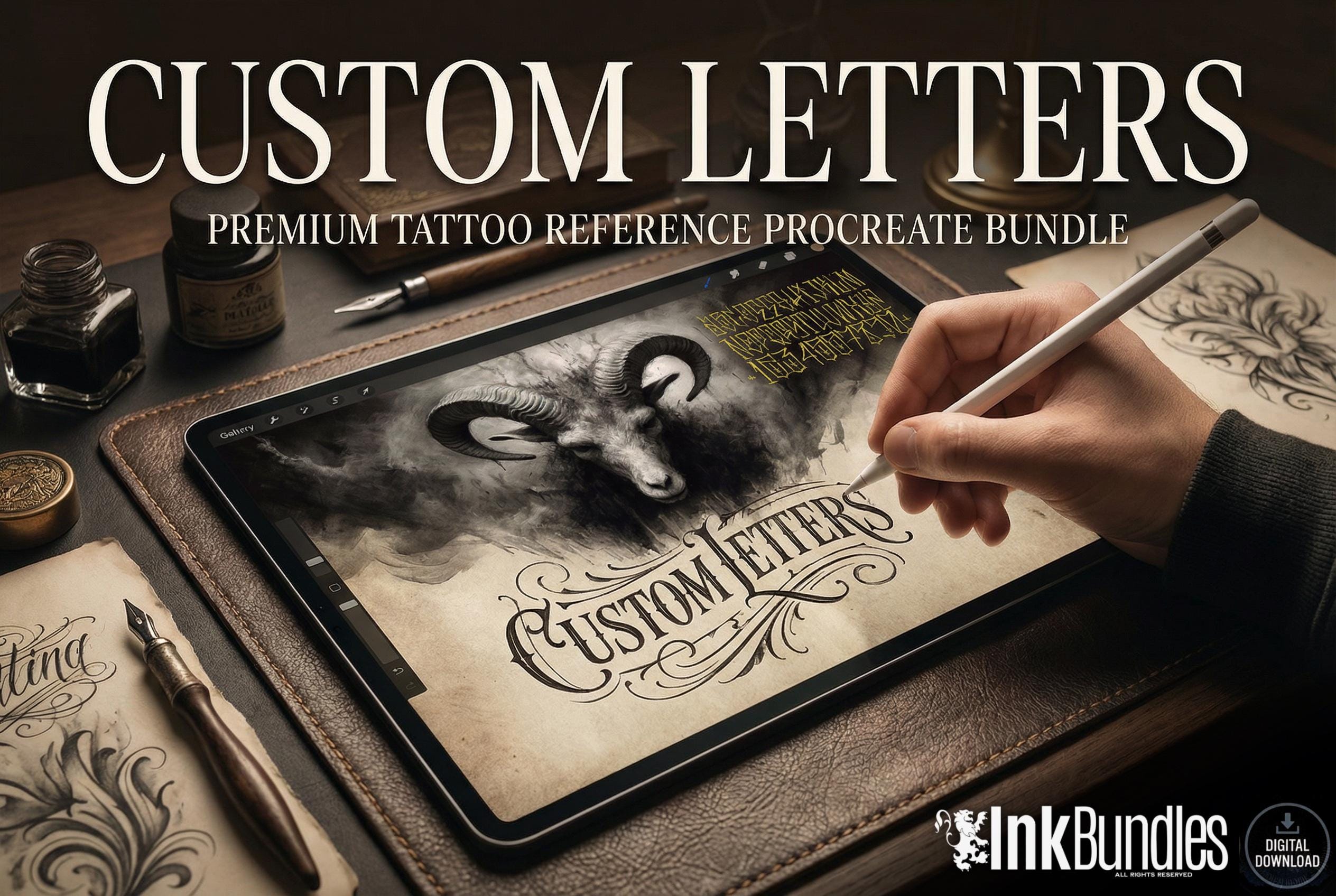 Tattoo Lettering for Procreate