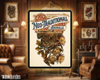 Neo Traditional Animal Tattoo Design Reference Kit, Procreate Brushset & PNG, Flash Stamps for Artists