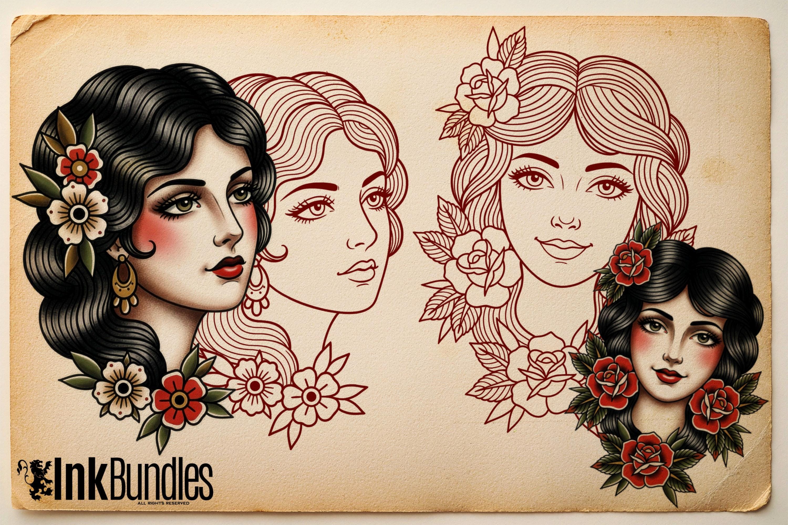 Procreate ~ The traditional lady diy kit