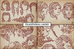 Procreate ~ The traditional lady diy kit