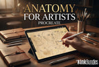 Procreate, Head anatomy, 35 custom made designs ~ ready to use templates