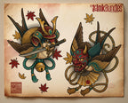 Neo Traditional Japanese Tattoo Reference Kit, Procreate Stamps + PNG, 120+ Clean Stencils