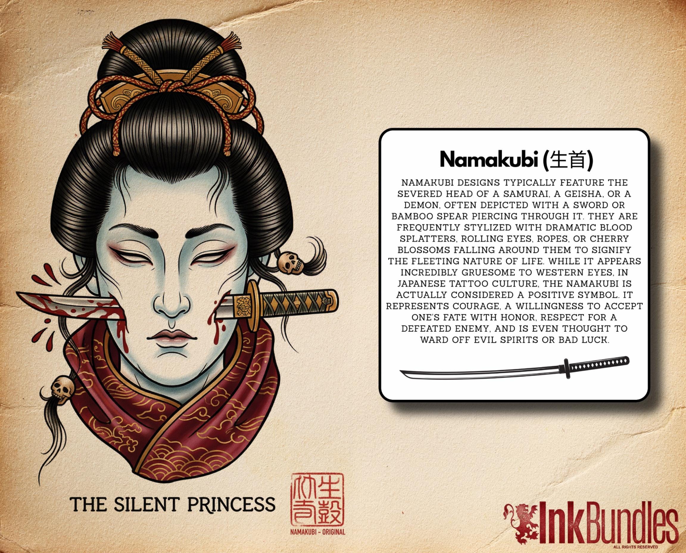 Namakubi Tattoo References