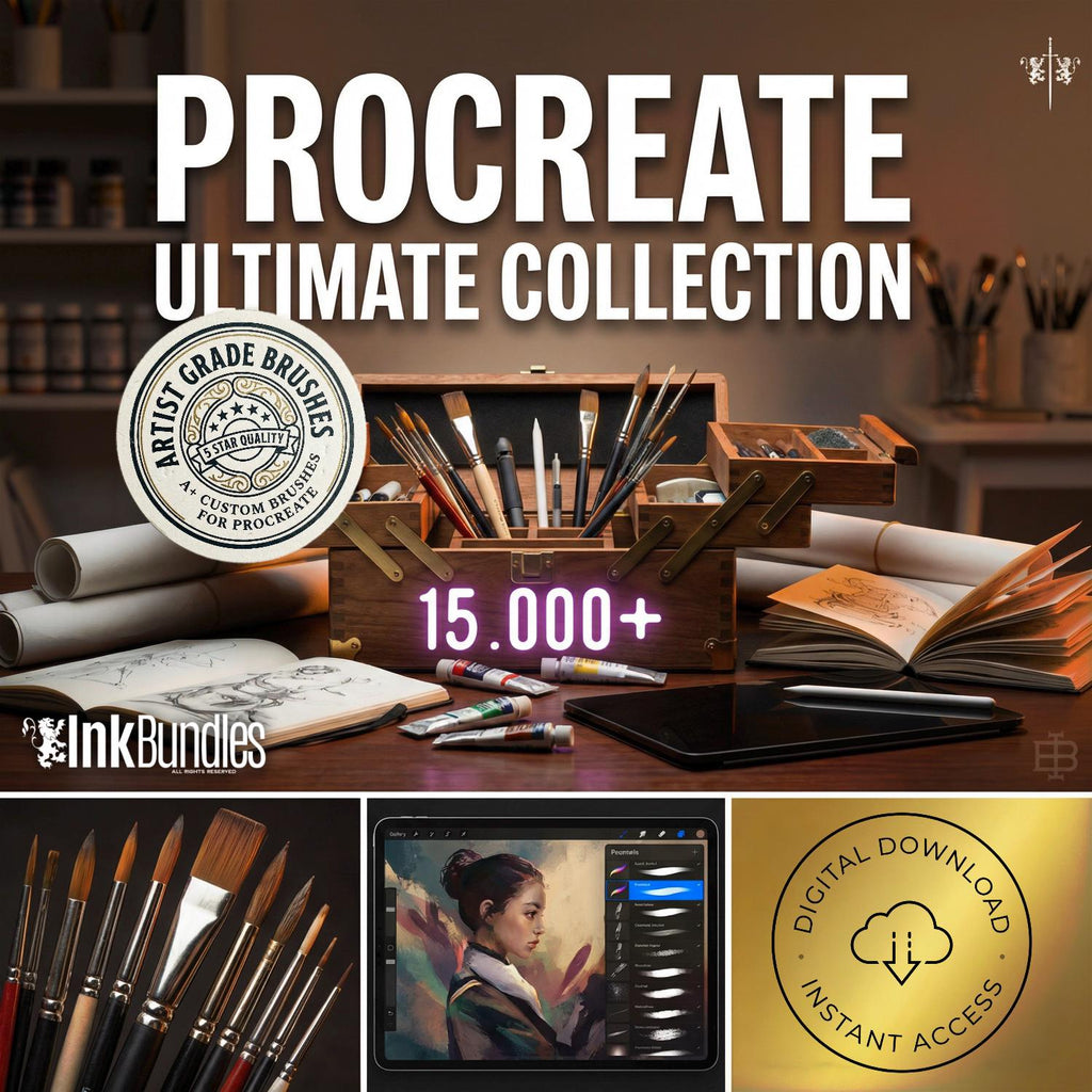 The ULTIMATE Procreate Brush Bundle 15,000+ Artist-Grade Tools