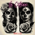 La Catrina 120 designs, 60 references ( + 60 stencils ) custom made art
