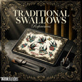Traditional Swallows Tattoo Design kit - Procreate | 100+ Classic Swallow Tattoos, Old School Stencils
