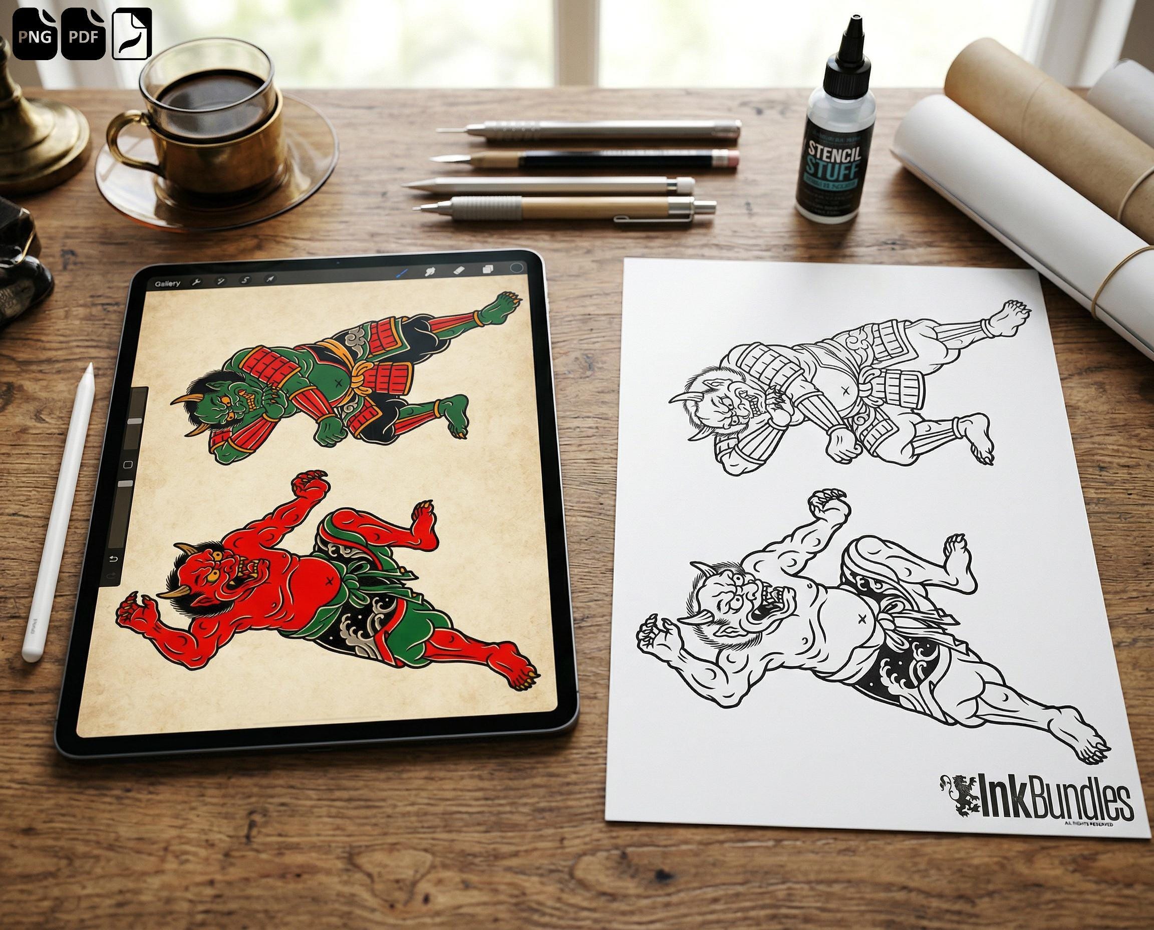 Oni Tattoo References