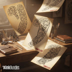 Japanese Traditional Sleeves, 4 irezumi bundles, sleeve stencils, Pdf, png & Procreate design bundle