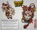Omamori Lucky Charm Tattoo Stencil art – Japanese Amulets Procreate | PNG | PDF Tattoo References