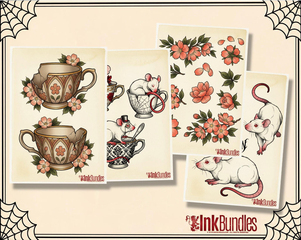 Aristocrats Garden Neo Traditional Tattoo Bundle