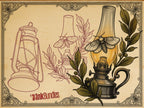 Fire & Torch Tattoo Toolkit, Flame, Lamp PNG Procreate Bundle, Tattoo Flash Brushset for Artists