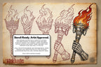 Fire & Torch Tattoo Toolkit, Flame, Lamp PNG Procreate Bundle, Tattoo Flash Brushset for Artists