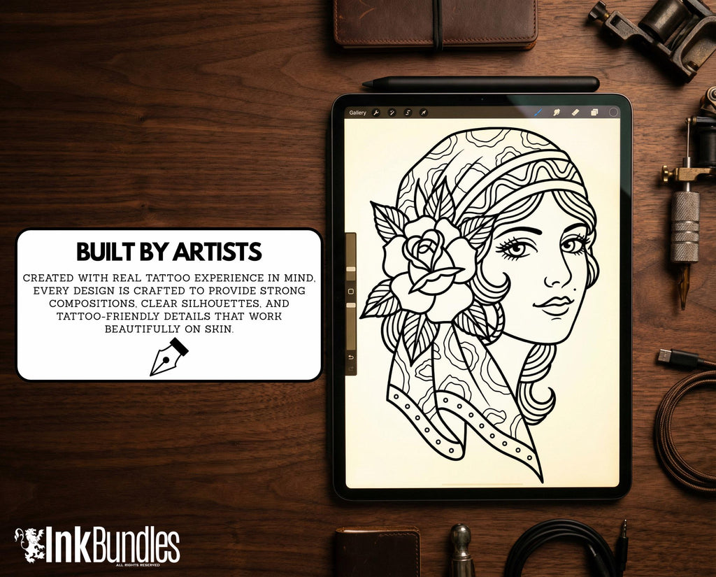 Traditional 1 230+ tattoos, traditional references (digital download)