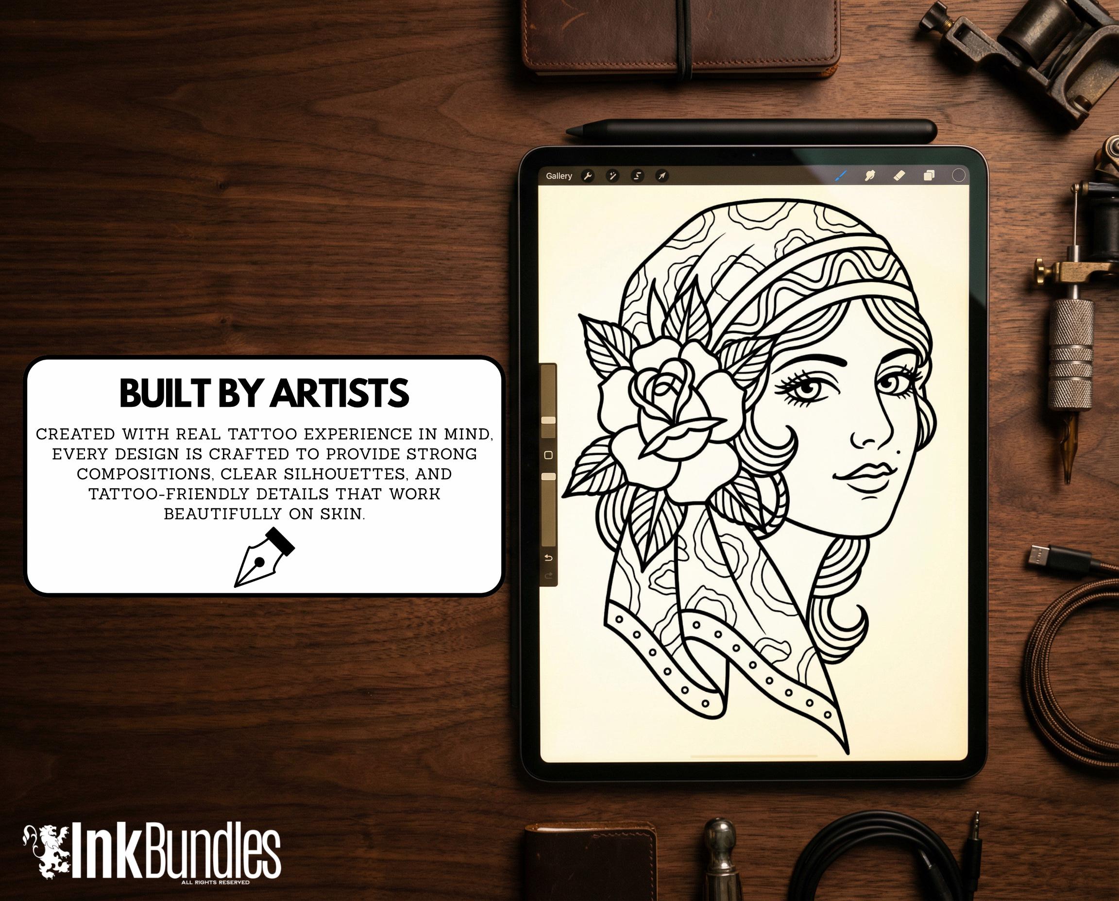 Traditional 1 230+ tattoos, traditional references (digital download)