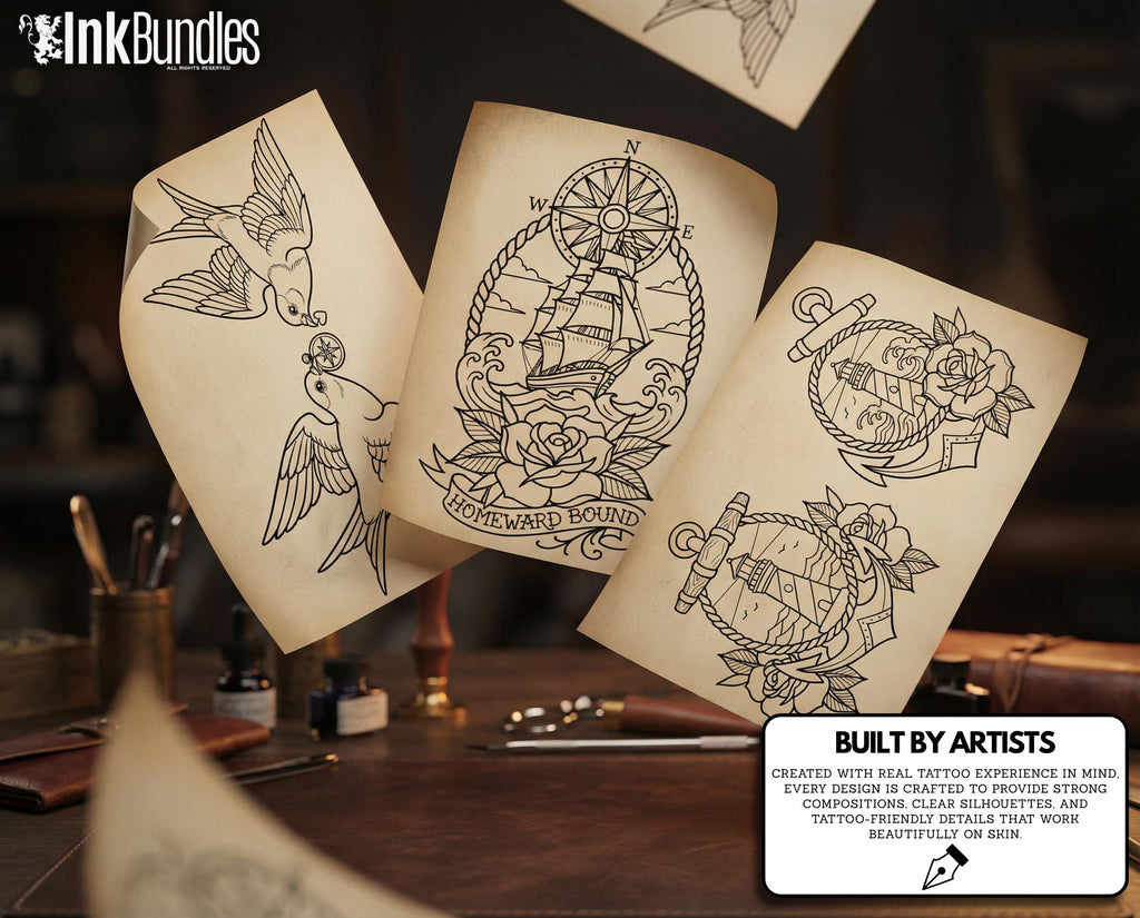 The Tattoo Art Toolkit: 1200+ Custom Stamps & Brushes (Digital Download)