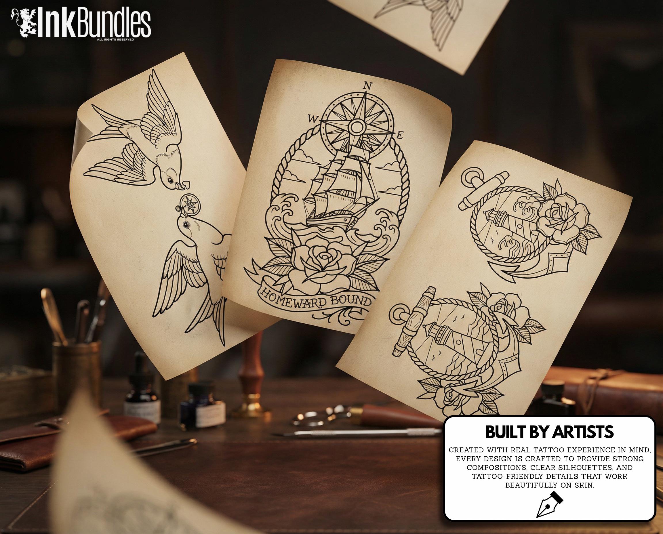 The Tattoo Art Toolkit: 1200+ Custom Stamps & Brushes (Digital Download)