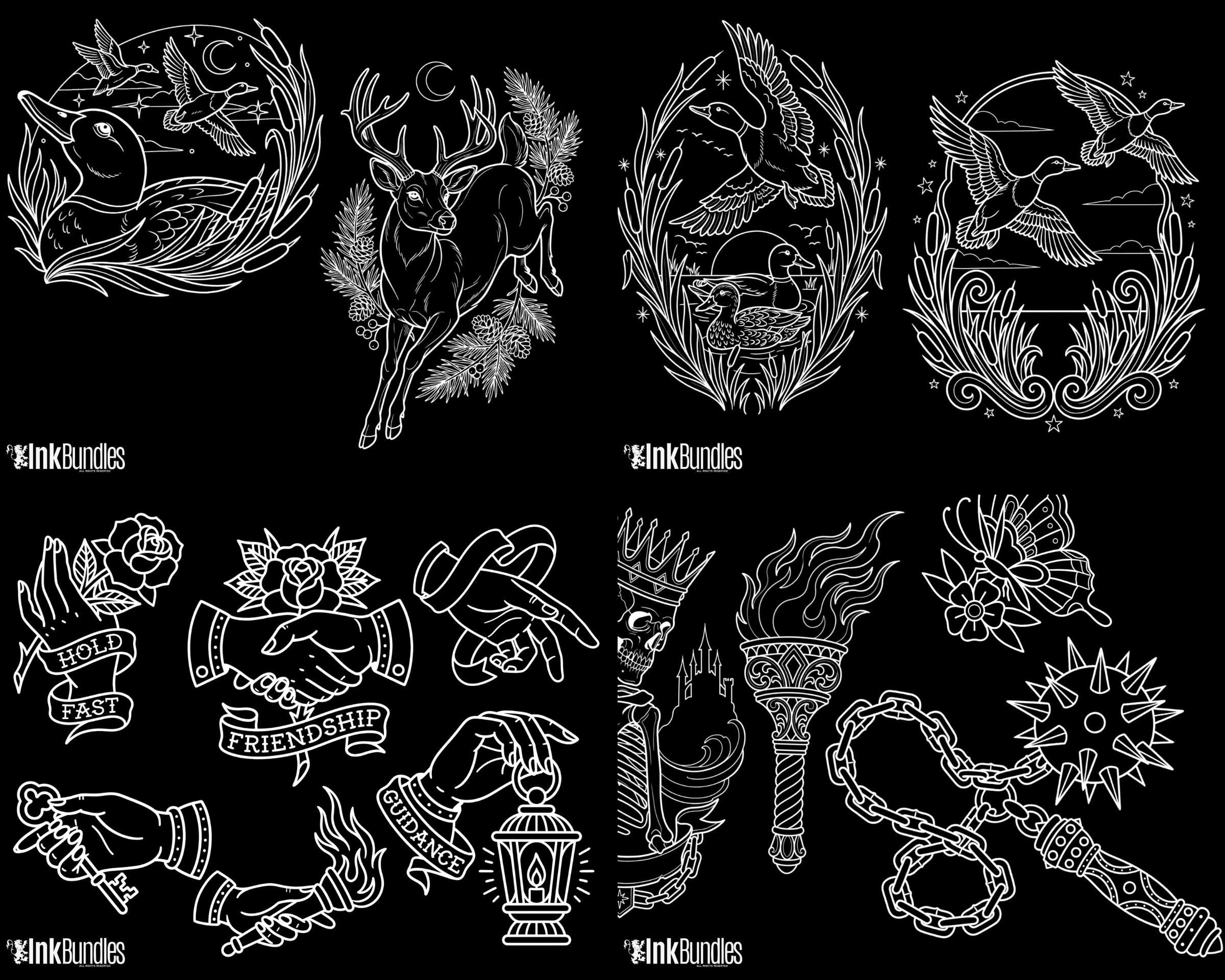 The Traditional Artist vol.3 1100+ Original old-school stencils