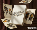 Neo Traditional Birds Tattoo Reference Kit