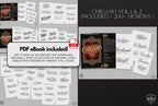 Chicano Lettering Artist for Procreate, tattoo letter design kit,
