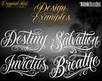 Chicano Lettering kit - Procreate XL | Cholo ( digital download ) Tattoo Fonts design kit