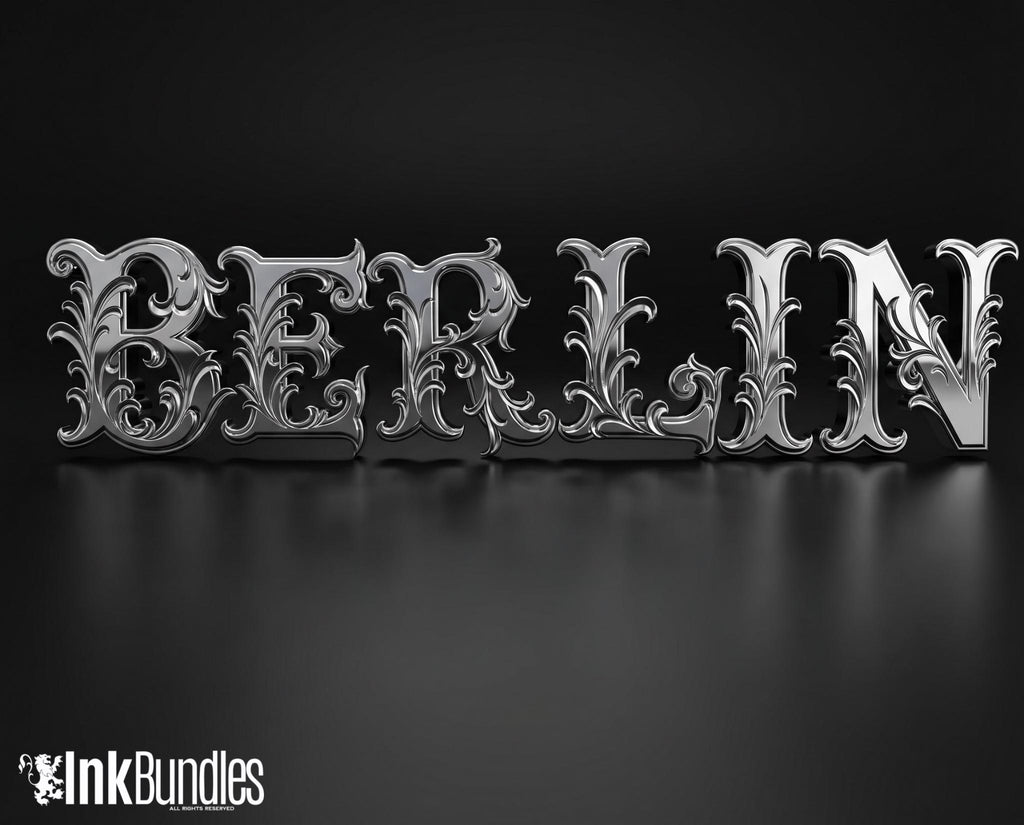 Chicano Lettering kit - Procreate XL | Cholo ( digital download ) Tattoo Fonts design kit