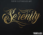 Tattoo Lettering Procreate Brushes, Stamps, PNG, SVG digital download