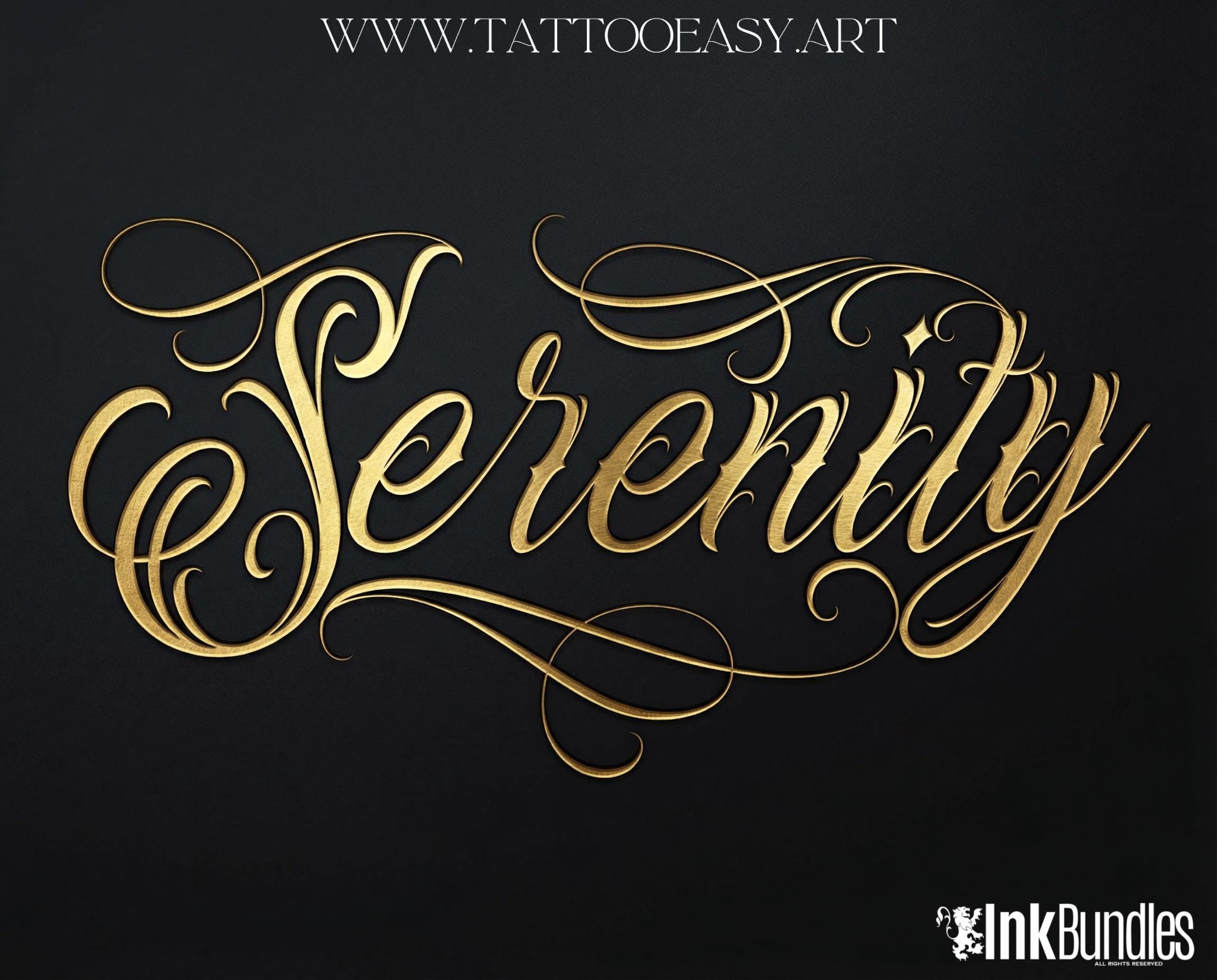 Tattoo Lettering Procreate Brushes, Stamps, PNG, SVG digital download