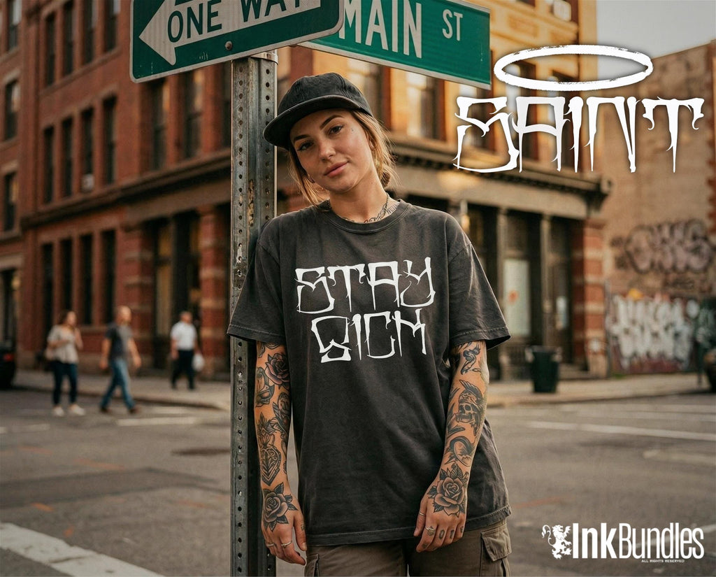 Tattoo Lettering Bundle for Procreate – Chicano Blackletter Fonts, Custom Script Brushes & PNG Lettering Pack