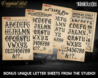 Chicano Lettering kit - Procreate XL | Cholo ( digital download ) Tattoo Fonts design kit