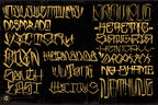 Tattoo Lettering Bundle for Procreate – Chicano Blackletter Fonts, Custom Script Brushes & PNG Lettering Pack