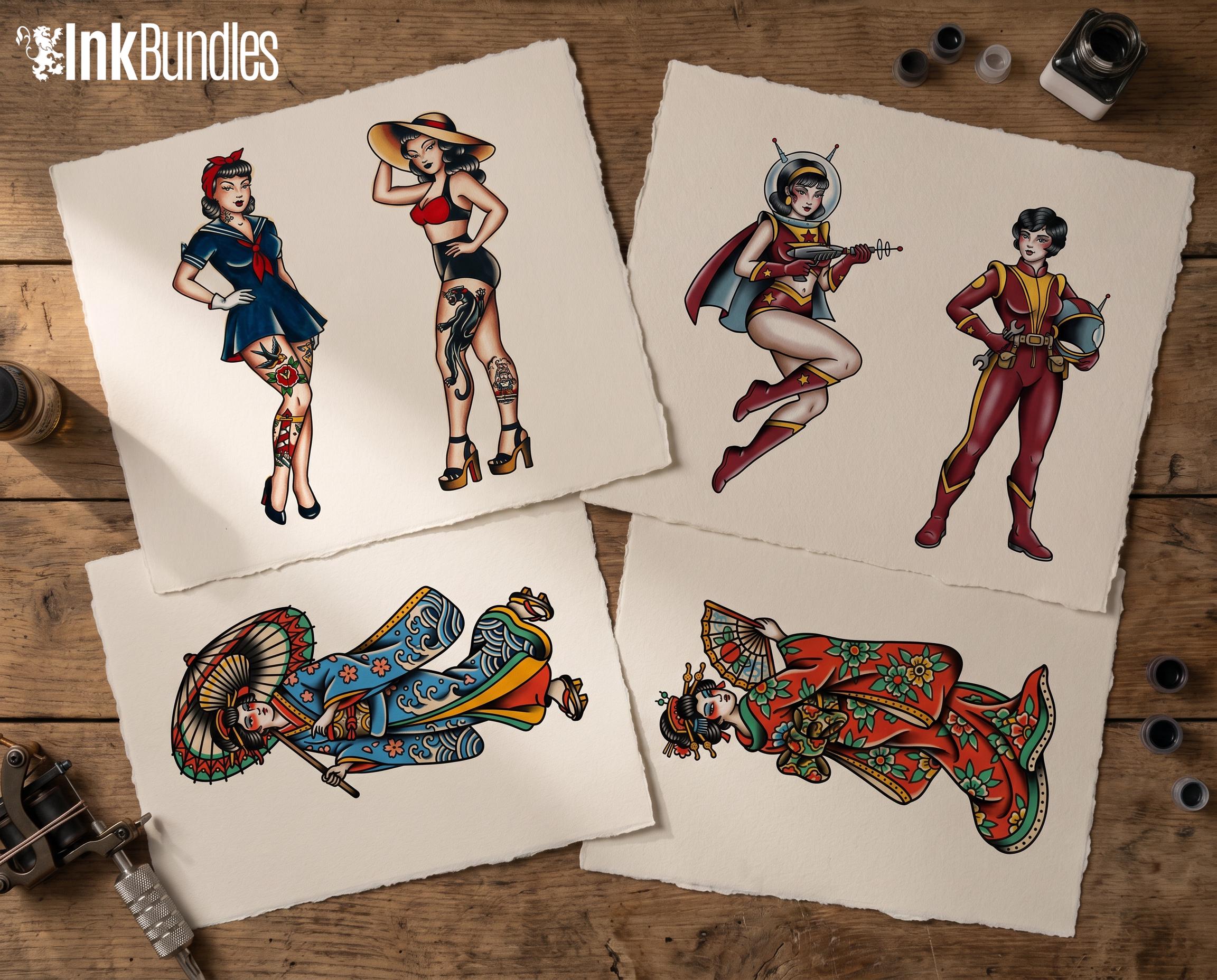 Traditional Pinup design kit