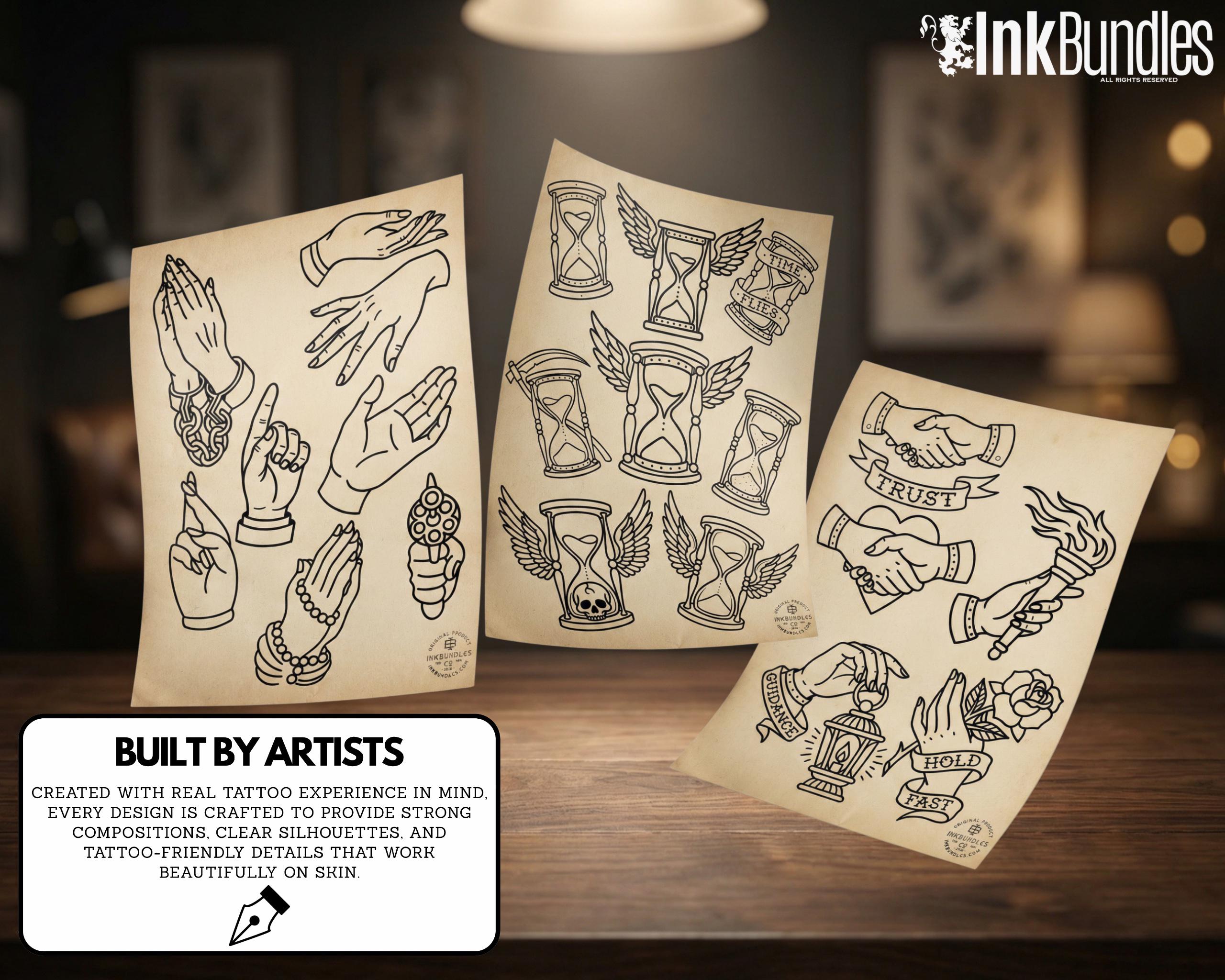 Tattoo Reference Book PDF, High-Res Flash Art, Digital Tattoo eBook, Traditional Neo Trad