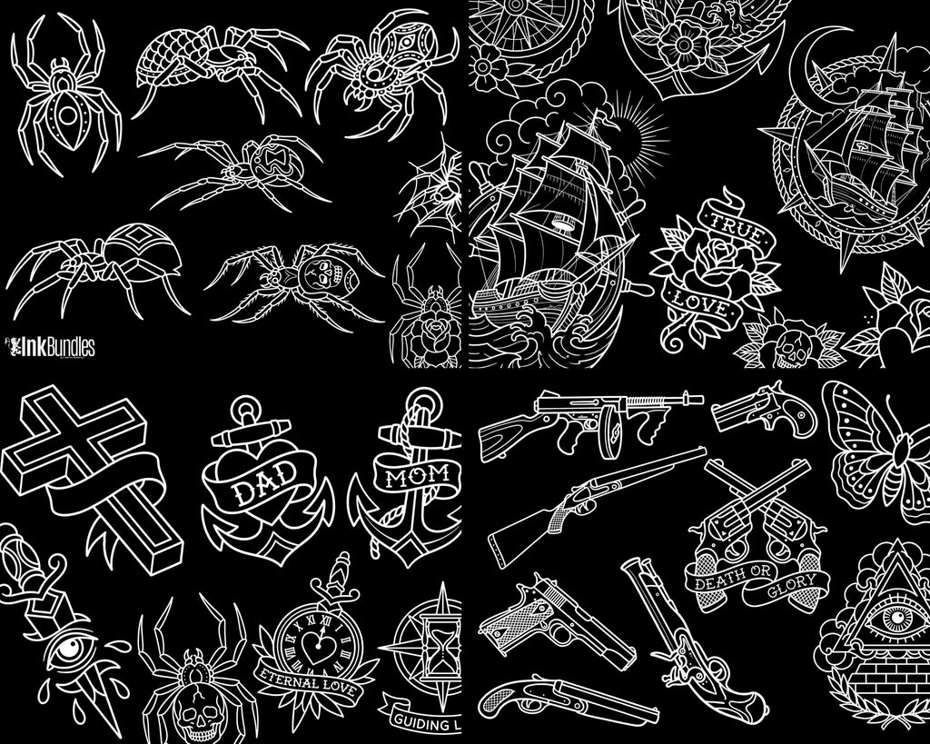 The Traditional Artist vol.3 1100+ Original old-school stencils